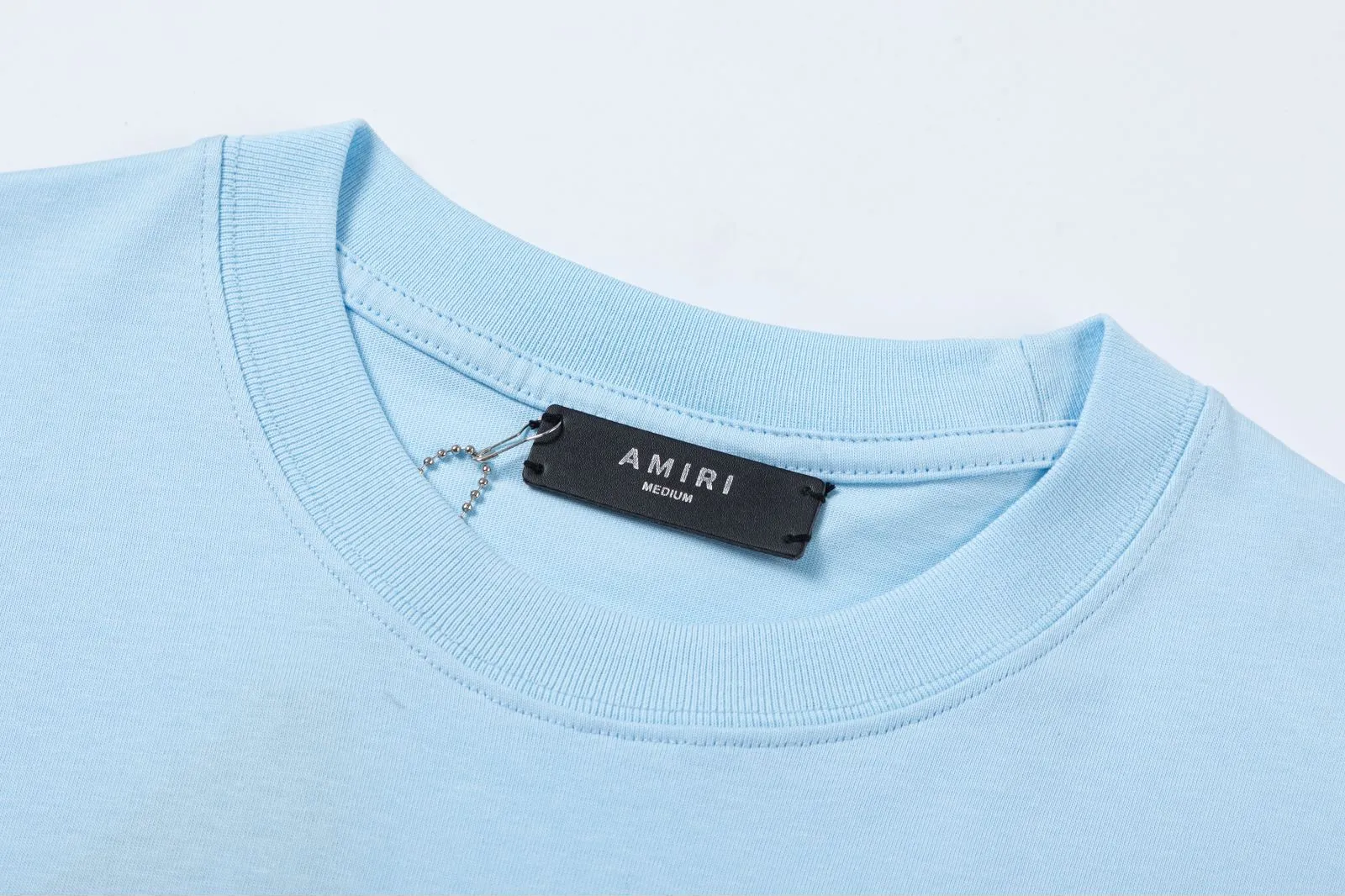 7152#P160AMIRI hot diamond LOGO, color: black, green, light blue. Size: S M L XL