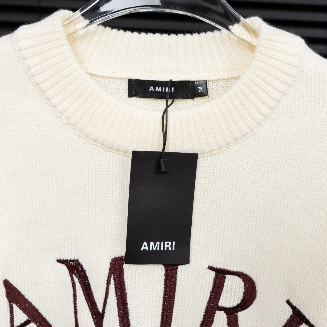 P290 Style: AMIRI high-density embroidered long-sleeved sweater Size: S-XXL Fabric: Wool blend Accessories: Full set of customized original accessories No gender distinction, same style for men and women