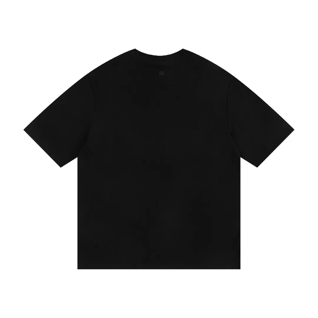 P114 Style No. 125 AMI&WDC [Cui Woo-sik co-branded model] AMI 2025 spring and summer new short-sleeved authentic original 1;1 mold color: dark green black gray apricot white code number: S-XL