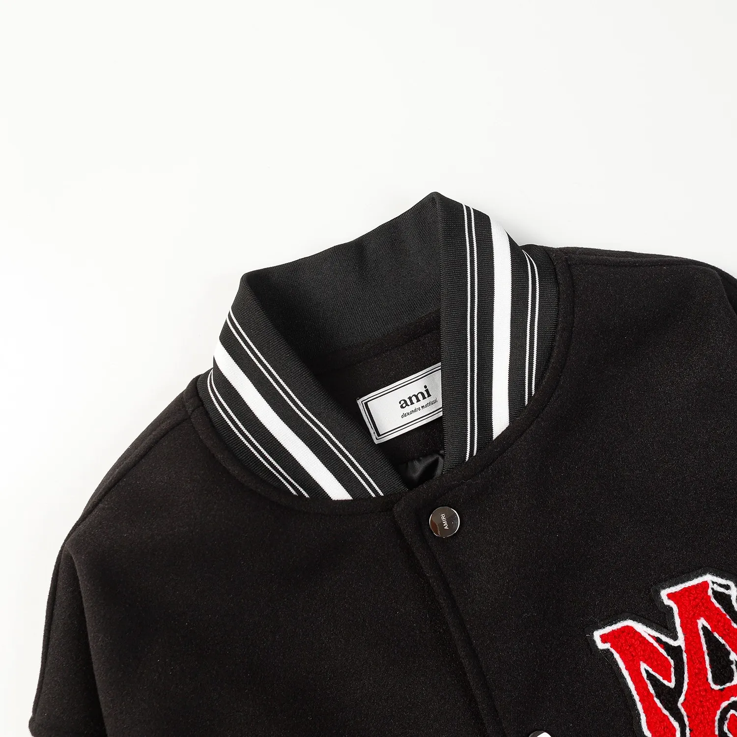 P400 model number 666 AMIRI's new baseball jacket with tiger towel embroidery and thousands of stitches embroidery, high weight dragon and phoenix nylon fabric with pebbled leather sleeves, heavy industry hardware restored one to one M L XL XXL