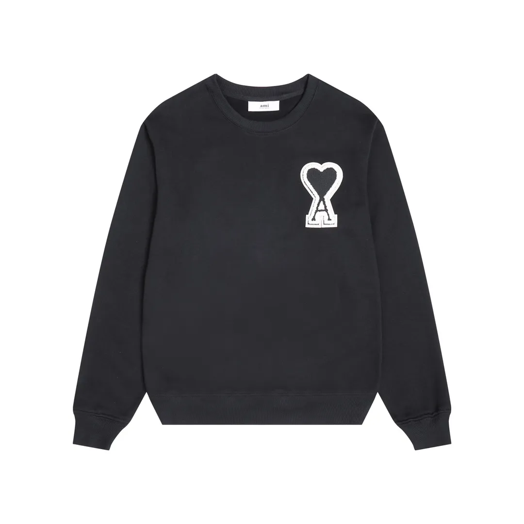 P150 Style No. 204 2025 embroidered large chapter style (with matching straight-leg sweatpants without color difference) AMI 2025 autumn and winter classic large chapter round neck sweatshirt 15 colors to meet everyone's needs. The fabric is made of 380 grams of pure cotton fabric, which is thick and textured. The whole network's counters purchase quality supporting output, which perfectly restores the genuine Zhang Zi. All thick wool knits are used. The absolute quality can be compared with any store in the market at will. There is no color difference in the fixed-dyed threads. The detailed accessories and tag packaging are all 1:1 with the genuine products. The ingenuity spirit gives back to customers.   Color: 15 colors as shown below Code number: S M L XL