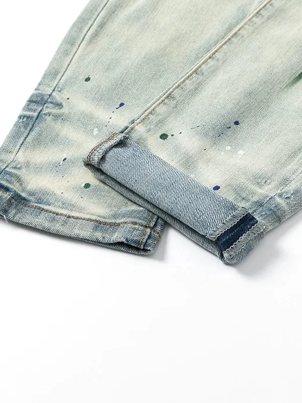 #N25 P246💰 (Top version) AMIRI hot high street jeans slim fit stretch washed knife cut trousers for men AMIRI amiri is transliterated as Emil, which is the name of the founder. Mike Amiri, the founder of amiri, grew up in Los Angeles, USA. He was influenced by local street culture and Punk Rock since he was a child, so he founded the amiri brand named after himself. A variety of trendy clothing meets the needs of different trendy players. Amiri clothing has novel and unique styles and is a well-known street brand in the United States. The styles and styles of many clothes are loved by many street photographers. The various clothing styles meet the dressing needs of different people, show their unique temperament, and show the trend of dressing. amiri's jeans are relatively famous. Not only do they have many styles, but the quality of the jeans is also very good. Many celebrities have also worn amiri brand jeans. Color: Picture color Size: 28, 30, 32, 34, 36 28 30 32 34 36 Waist 71 76 81 86 91 Qianlang 26.5 27.5 28.5 29.5 30.5 Hou Lang 37 38 39 40 41 Foot 14 14.8 15.6 16.4 17.2 Foreign Minister 100 102 104 106 107