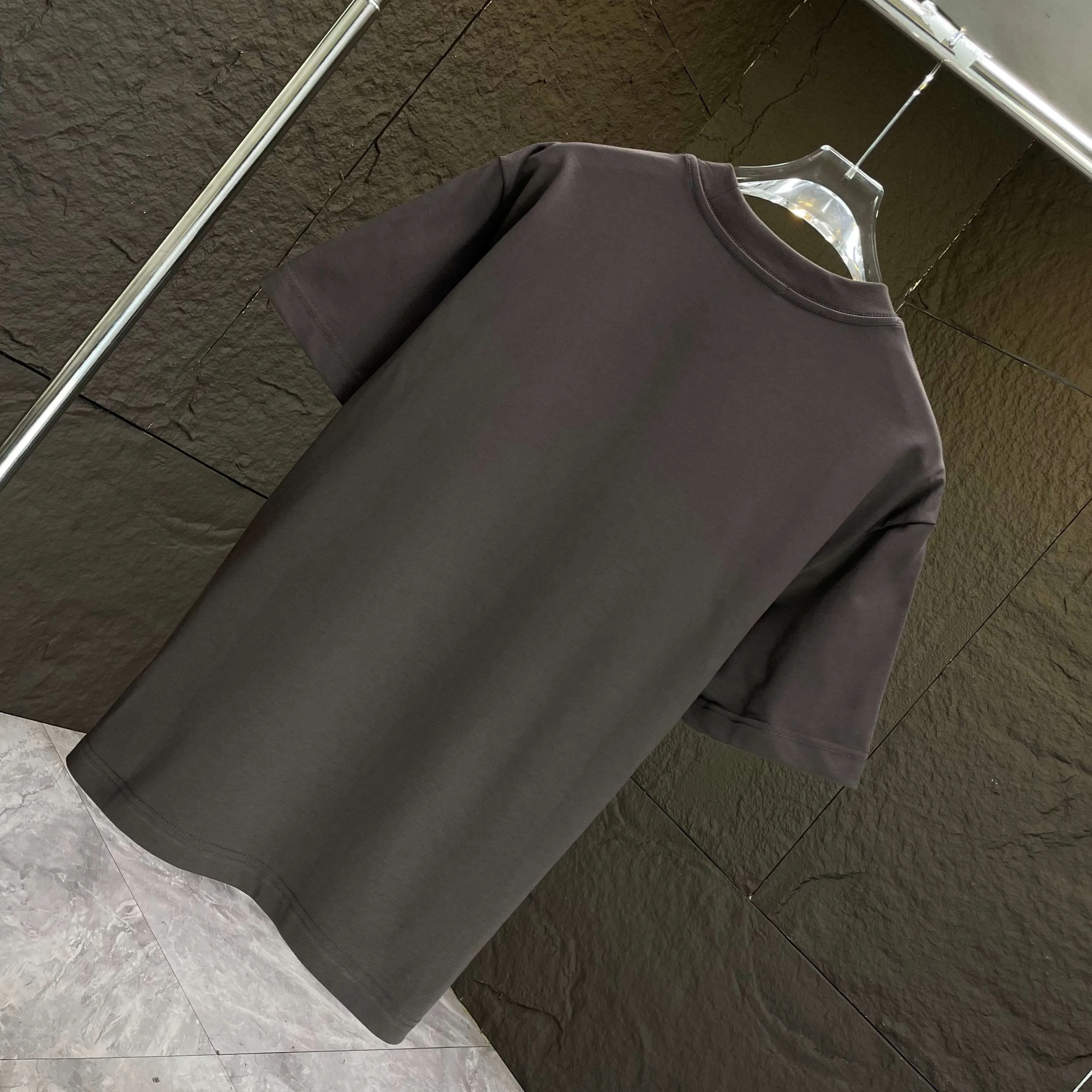 P140 AMIRI* 2025 autumn and winter new short-sleeved T-shirt, customized pure cotton letter logo, three-dimensional foaming, color: black, white, smart color, dark blue, code number: S M L XL XXL