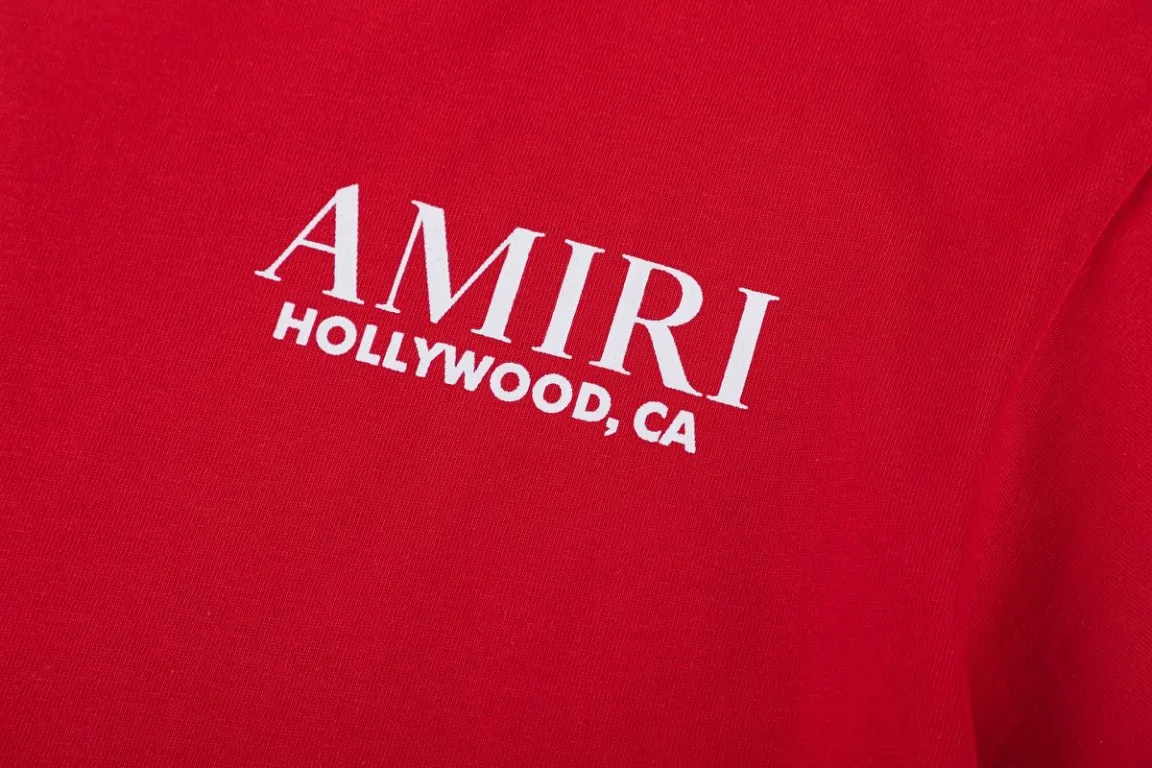 P140 8059-01#AMIRI classic bone print logo, color: red, size; S M L XL
