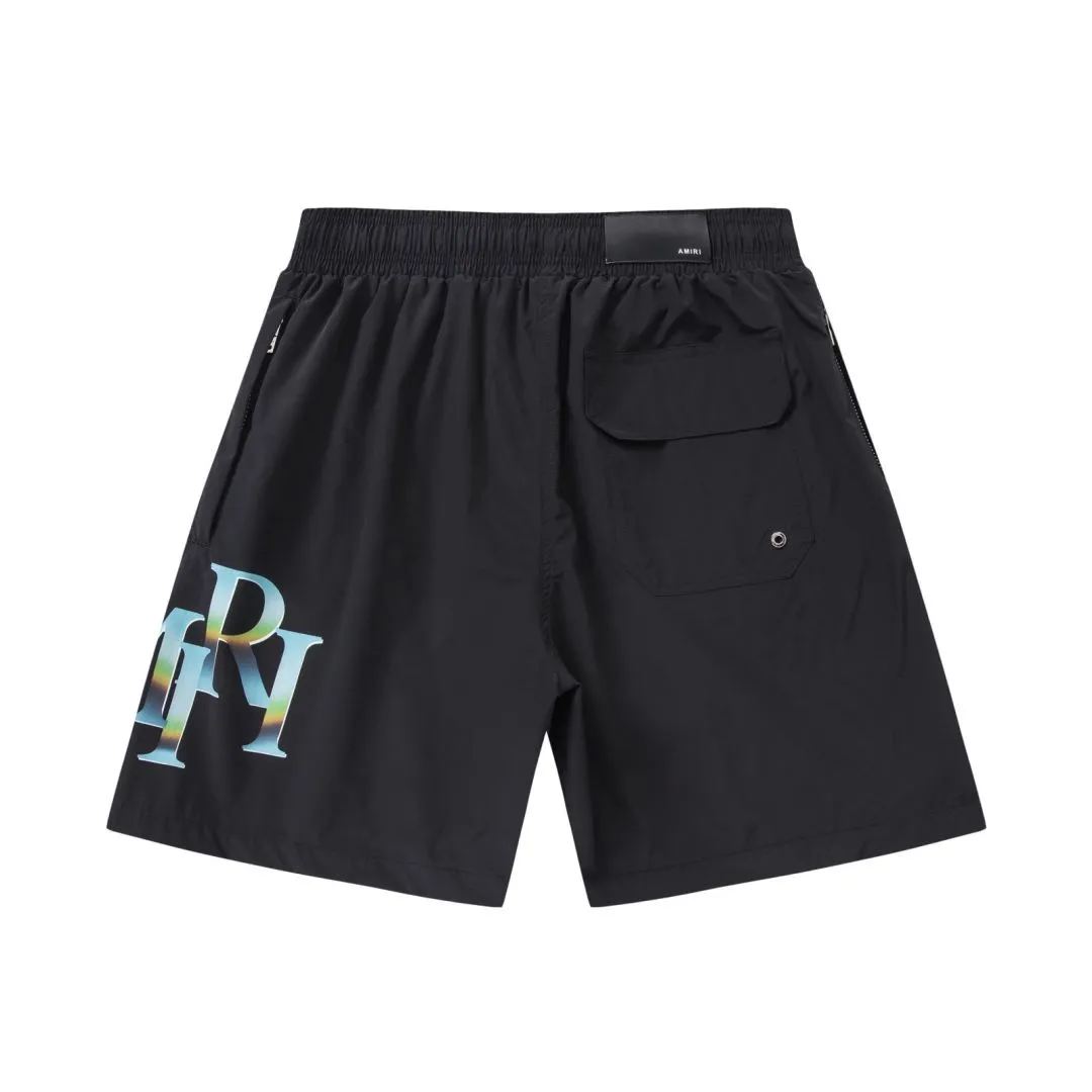 DK015#P230, AMIRI white ink direct printing colorful LOGO, size: S M L XL. Color: black