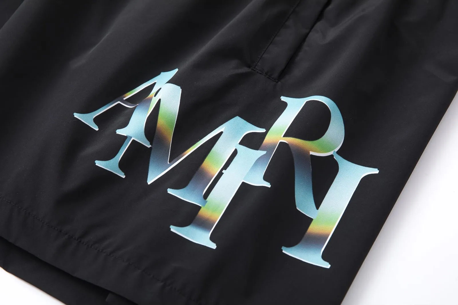 DK015#P230, AMIRI white ink direct printing colorful LOGO, size: S M L XL. Color: black