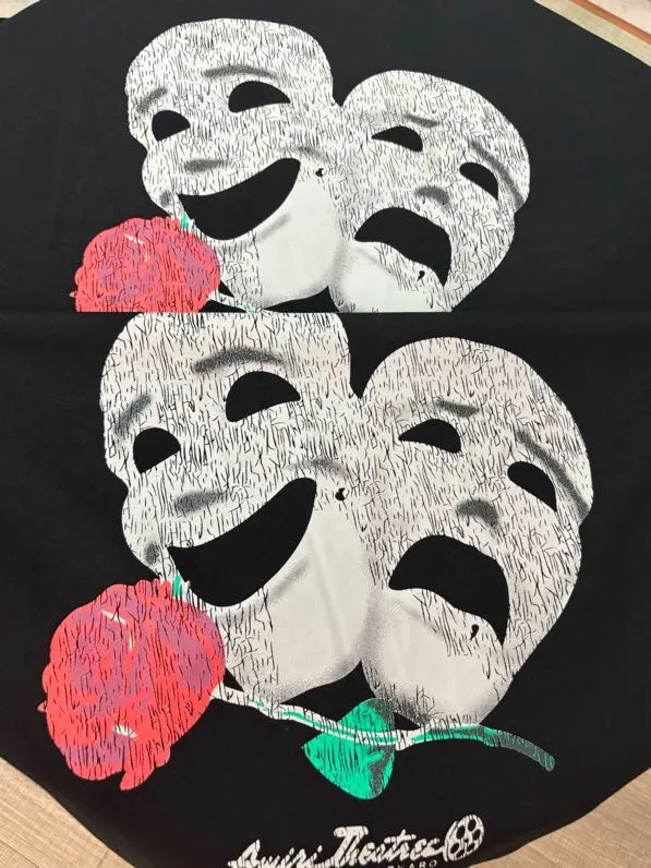 720 model P126 AMIRI real shot black hanging cashew flower letters S. M. L. XL