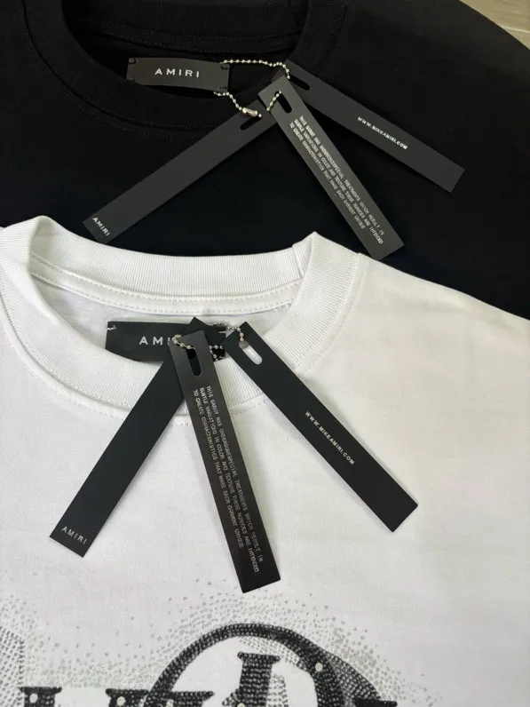 727 model P126 AMIRI real shot black white hanging shot S. M. L. XL
