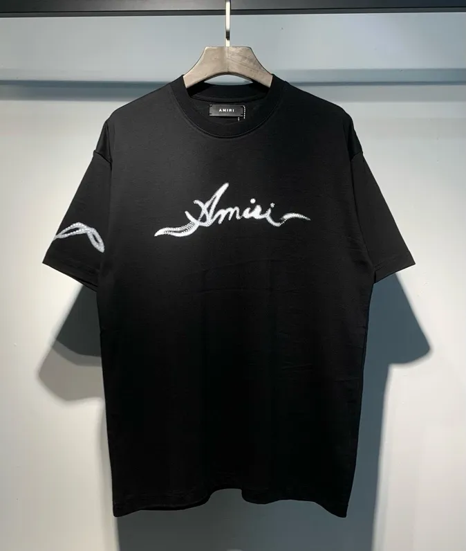 693 model P126 AMIRI real shot black hanging shot S. M. L. XL