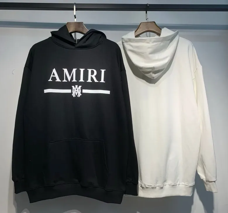 871 model P220 AMIRI real shot, sweatshirt white, black hanging shot S. M. L. XL