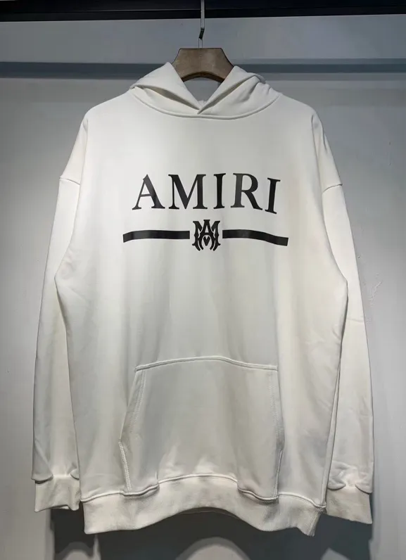 871 model P220 AMIRI real shot, sweatshirt white, black hanging shot S. M. L. XL