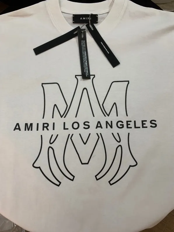 680 model P114 AMIRI real shot black white hanging shot S. M. L. XL