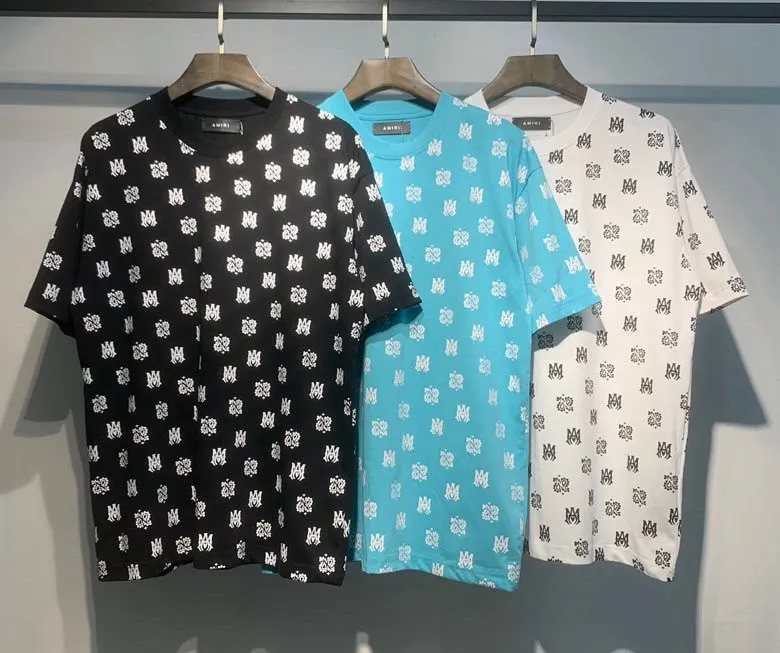 688 model P126 AMIRI real shot black white blue hanging shot S. M. L. XL