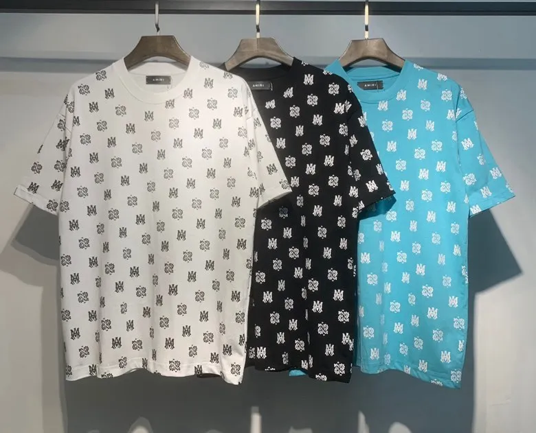 688 model P126 AMIRI real shot black white blue hanging shot S. M. L. XL