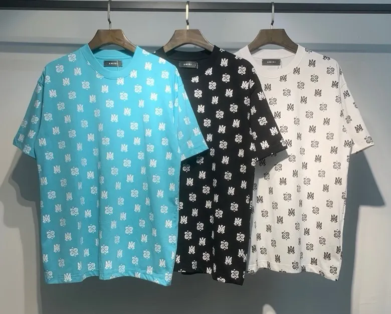 688 model P126 AMIRI real shot black white blue hanging shot S. M. L. XL