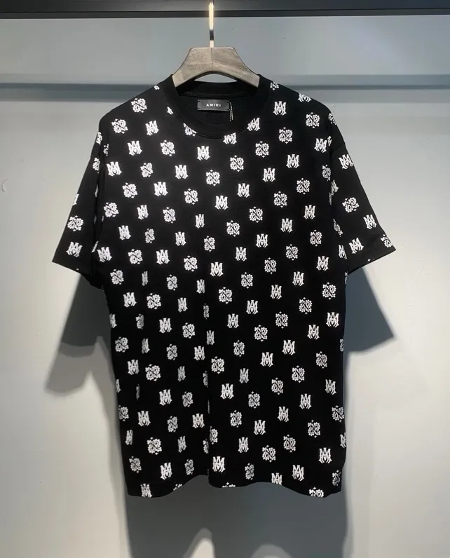 688 model P126 AMIRI real shot black white blue hanging shot S. M. L. XL