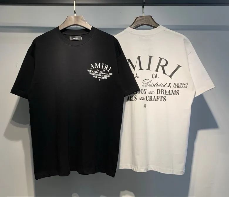 675 model P120 AMIRI real shot black white hanging shot S. M. L. XL