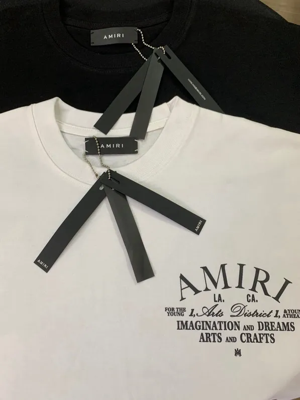 675 model P120 AMIRI real shot black white hanging shot S. M. L. XL