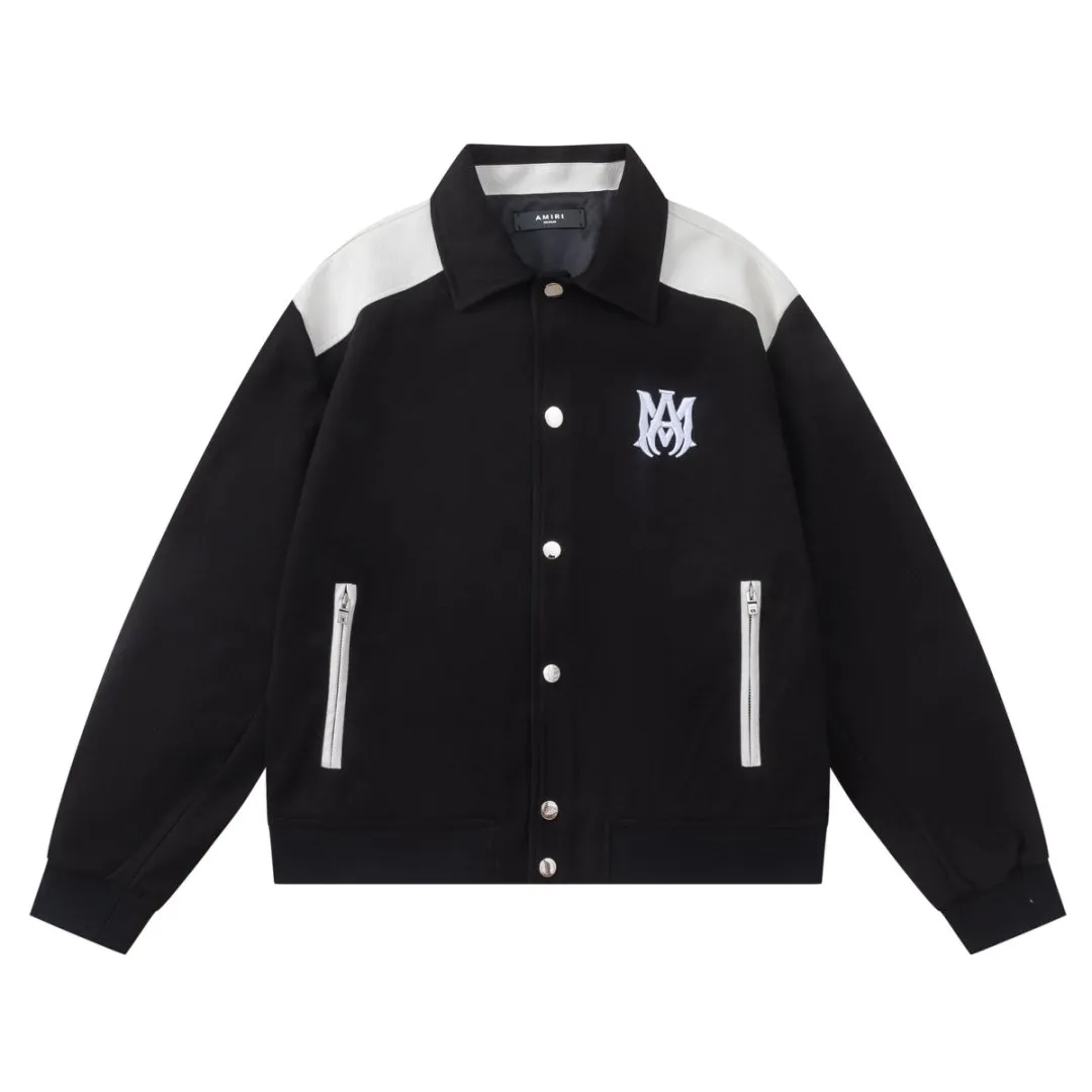 7202#P420AMIRI embroidery LOGO, color: black with black embroidery, black with white embroidery. Size: S M L XL