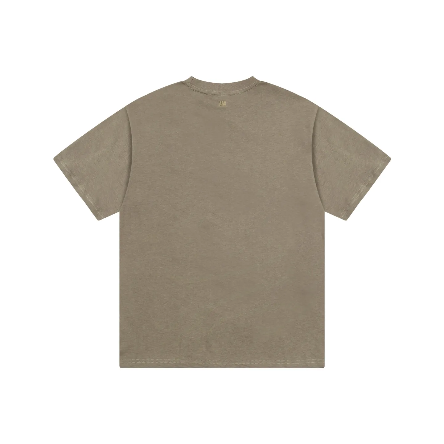 AMI PARIS 25SS new spring and summer classic white ADC small love embroidered short-sleeved T-shirt. Customized 230g double yarn pure cotton fabric matching 280G rib. New main wheat. Washable wheat QR code can be scanned. Same style for men and women. Color: black, white, Baolan, apricot, purple, gray green, coffee. Size: S-XL