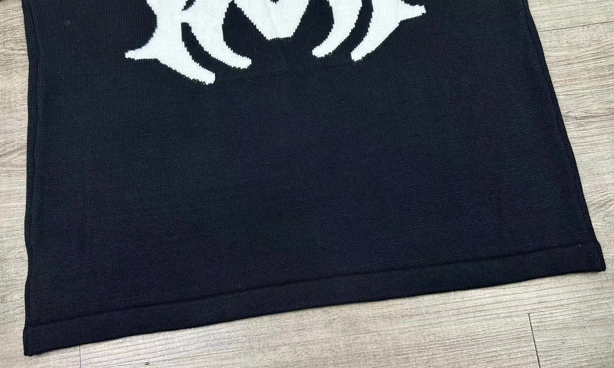 P190 🎉AMIRI new short-sleeved sweater, letter jacquard on the chest, exclusive large logo jacquard on the back, color: gray black number: S M L XL XXL