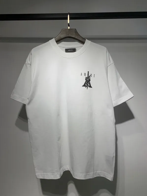 Model 667 P114 AMIRI real shot white black hanging shot S. M. L. XL
