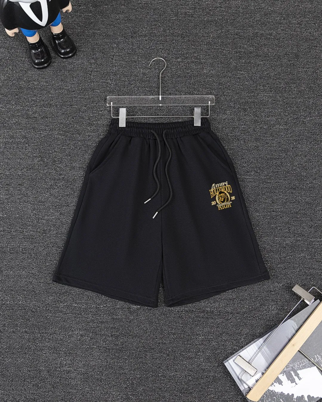 P280 AMIRI spring and summer short-sleeved suit, Xinjiang long-staple cotton short-sleeved + pure cotton terry shorts, a fusion of top elements, trendy men's fashion, unparalleled in terms of upper body comfort, it can be said to be a must-have set for summer. Size: S M L