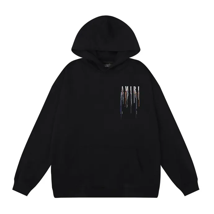 Style number: 869 P230 Fabric: 360g pure cotton terry sweatshirt AMIRI 2025 autumn and winter new logo hooded terry sweatshirt high street unisex loose classic letter jacket Color: Black White Size: S M L XL
