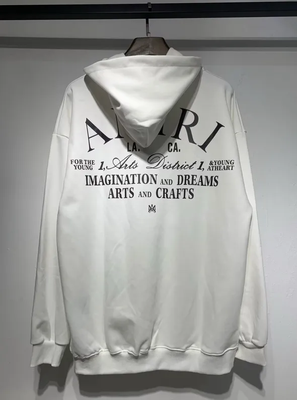 875 P220 AMIRI real shot sweatshirt white black hanging shot S. M. L. XL