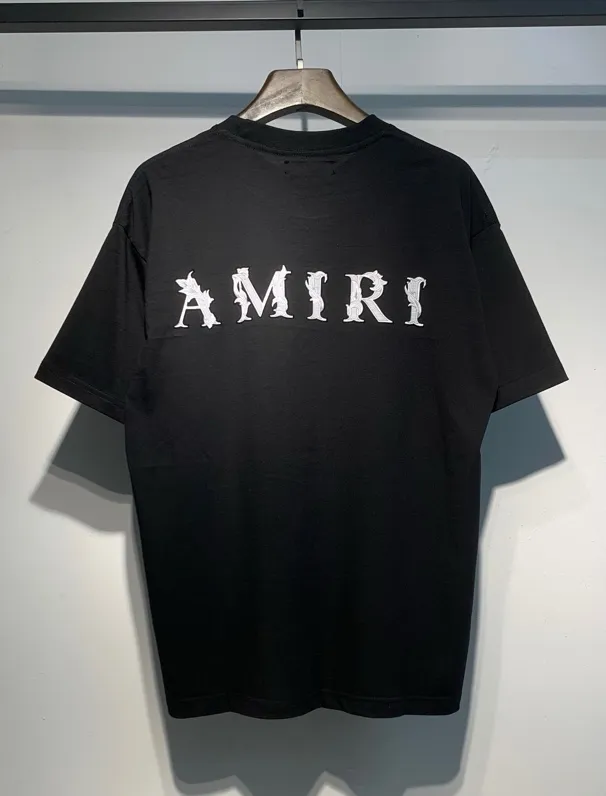 695 P120 AMIRI real shot black white hanging S. M. L. XL
