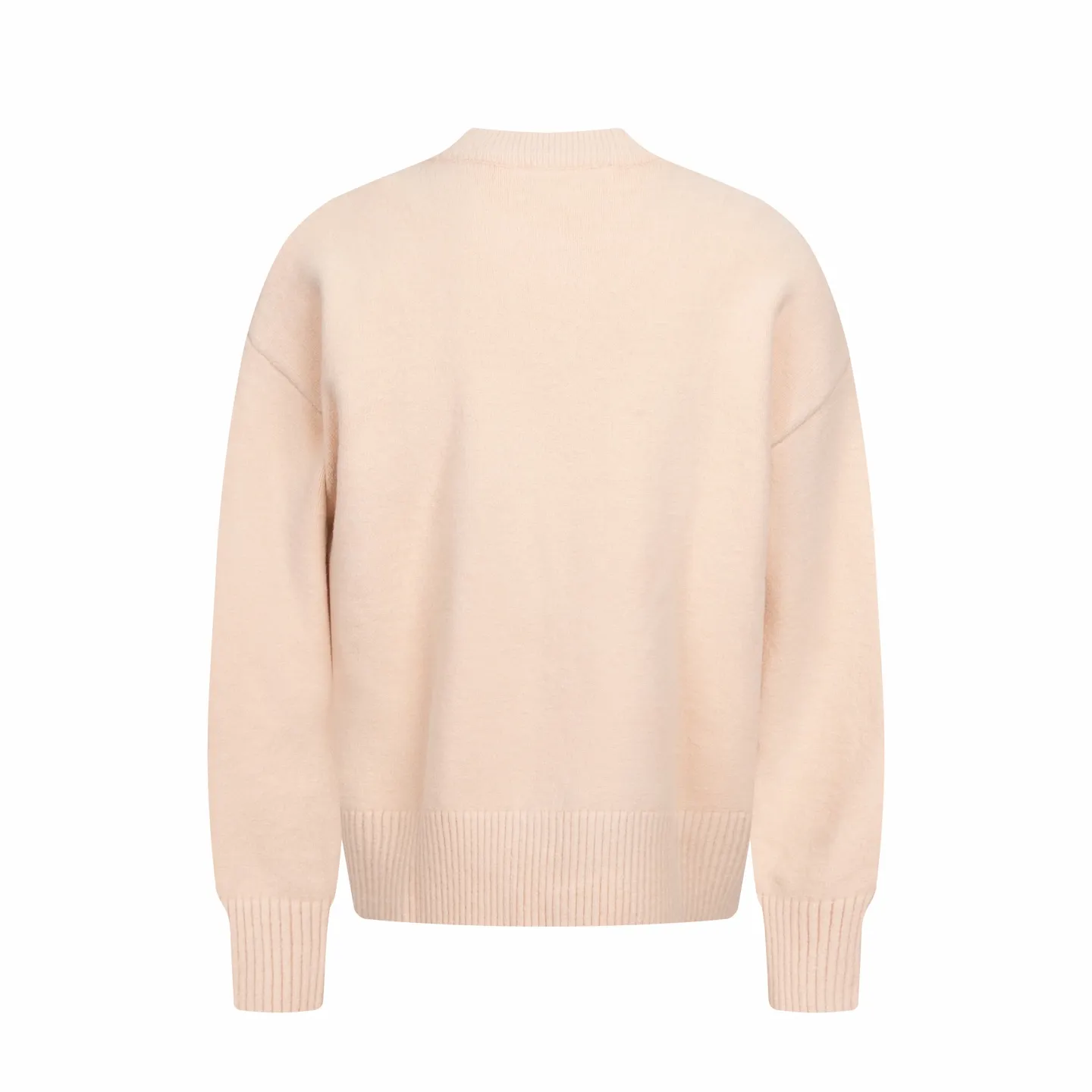 🅿️500 [Exclusive supply] Ami love jacquard crew neck sweater (pink) The original version was purchased for 2,420 and developed. The fabric is made of alpaca wool to maintain a stable shape. The stitching is even and firm, and the details are meticulously handled, reflecting the brand's strict control over quality. The overall design is simple and elegant, suitable for various occasions. Whether it is business or leisure, it can show an elegant and decent style. The overall wiring is straight and delicate, the fabric is comfortable and soft, and the color is consistent without color difference. It can be matched with the same style to create a fashionable look, and can be used in various occasions. Customized accessories, complete with three standards, the same style for men and women. Size:S-M-L-XL