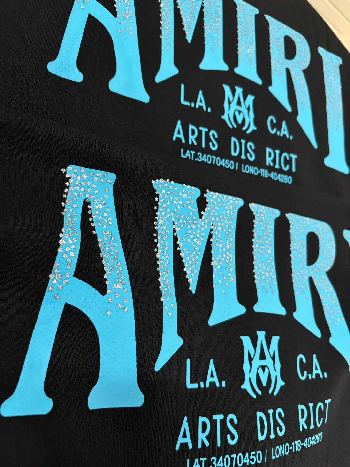 896 P230 autumn and winter new product AMIRI real shot sweatshirt black hanging shot S. M. L. XL