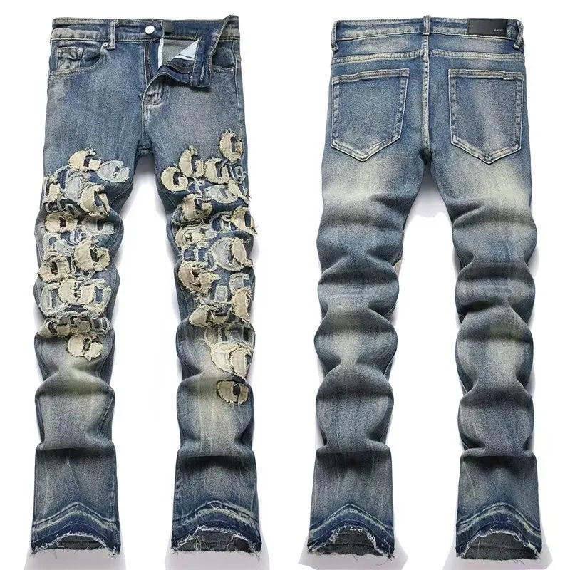 P180 Style No. Cc817 AMIRI MX1 high street jeans slim trousers FOG high street men's trend AMIRI In recent years, high street has become an increasingly common word in men's clothing. High street style has also become an important direction for everyone's matching. Oversize is basically indispensable for high street related items. Color: Picture color Code number: m-2xl
