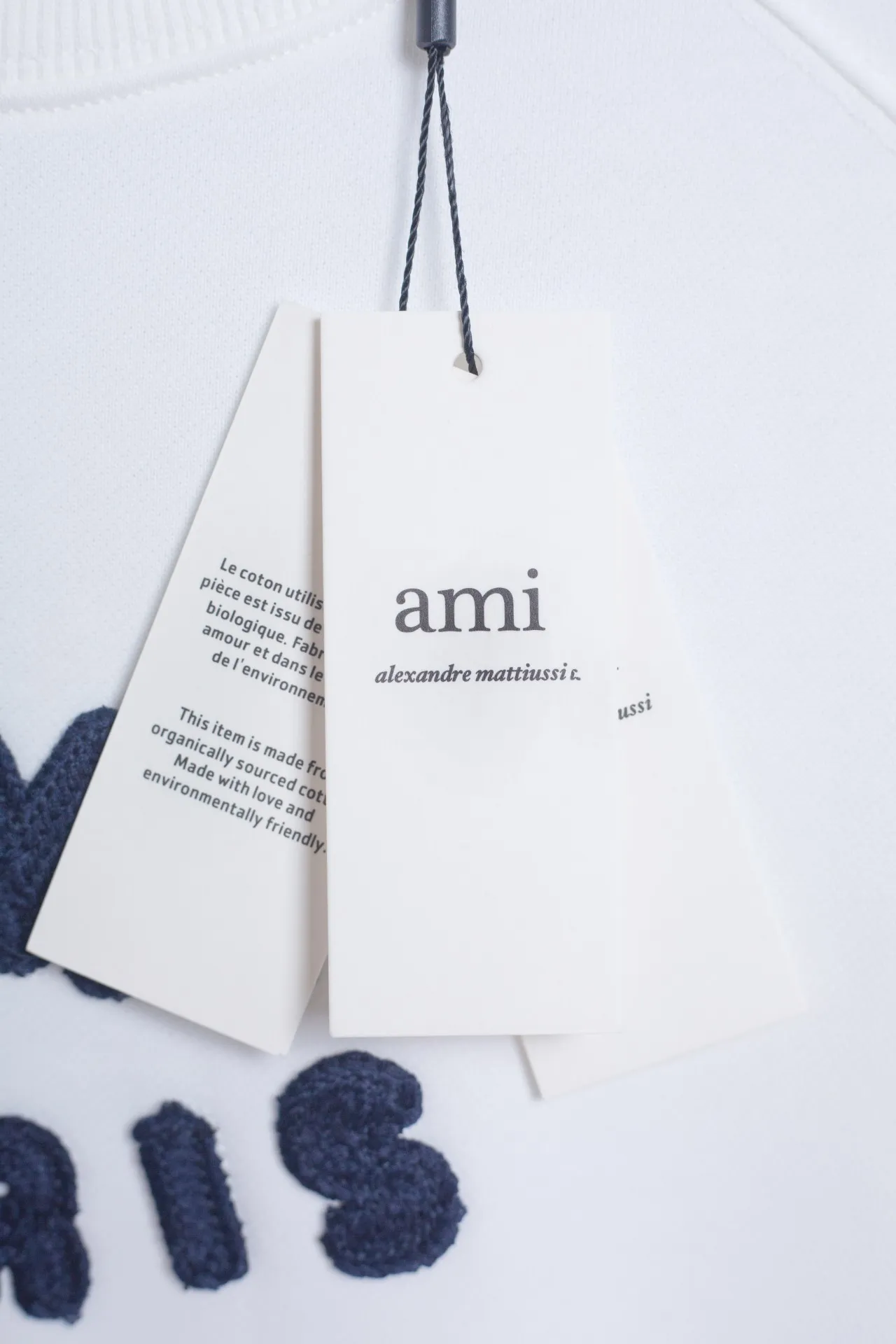 P160 AMI 25 autumn and winter new classic eight-letter custom stamp, customized 360g pure cotton fabric, high version, new main wheat, washed wheat, same style for men and women, color: white, size: S-XL