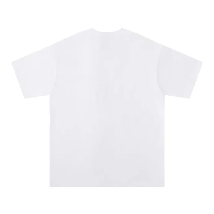 Style number: 704 P114 Fabric: 260g double yarn AMIRI 2025 spring and summer new logo round neck T-shirt high street unisex style loose classic letter short sleeves Color: white black Size: S M L XL