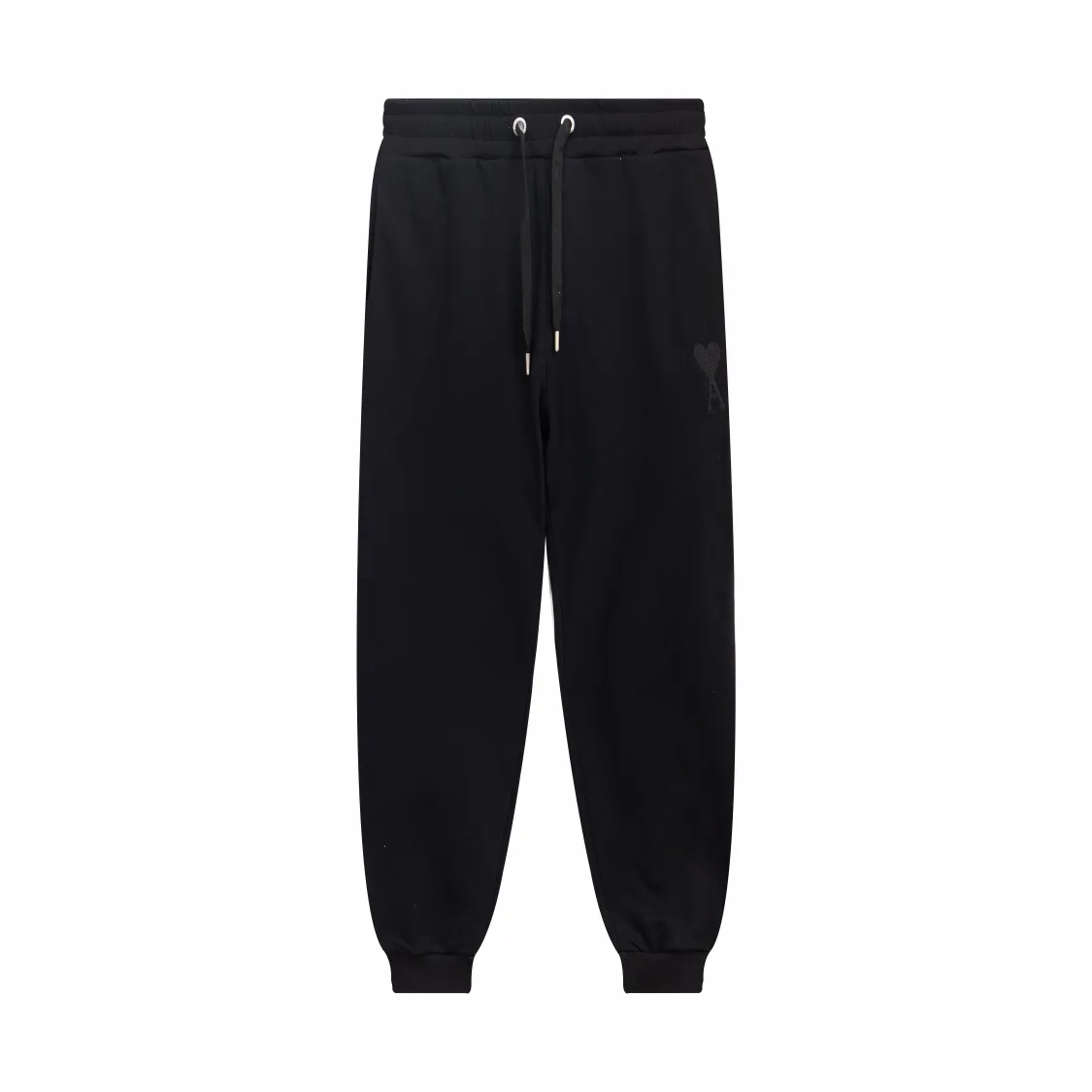 CY505# ami Alexandre Mattiussi22 new autumn and winter loose legged sports pants, pure cotton David sweater 400G terry fabric, same style for men and women Color: black apricot gray khaki Size: S-XL