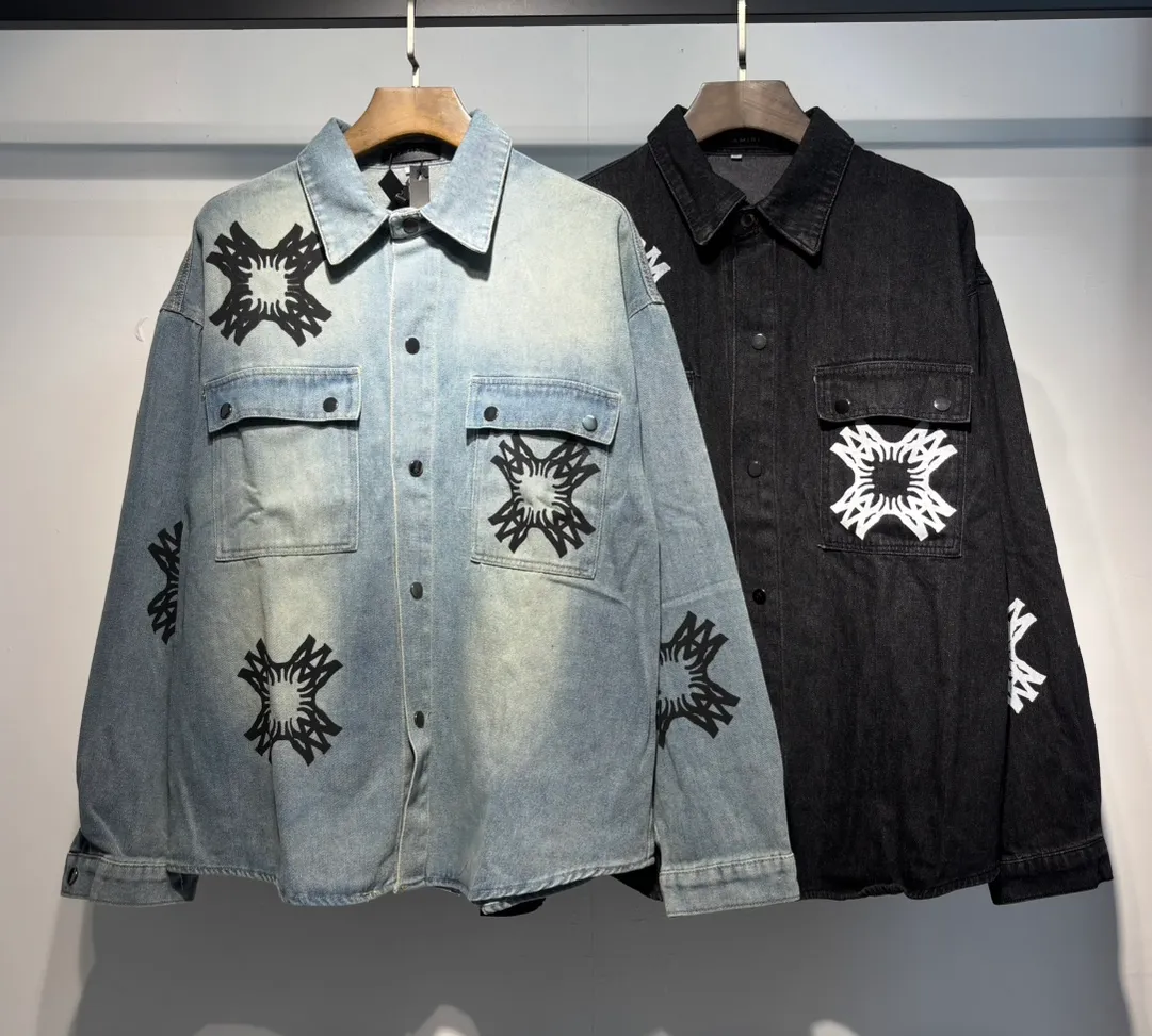 8886 p220 new AMIRI denim shirt M. L. XL