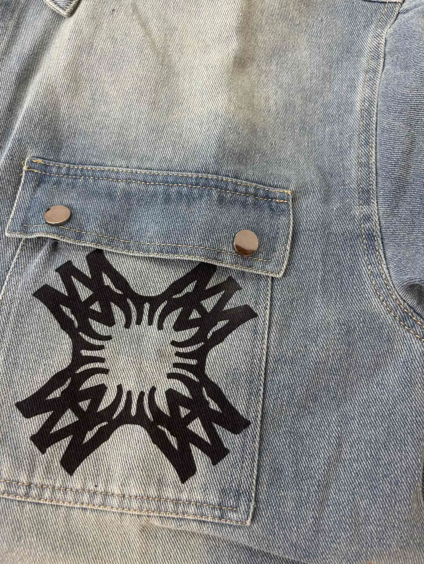 8886 p220 new AMIRI denim shirt M. L. XL