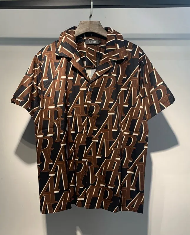 1089 P146 2025 new short-sleeved shirt AMIRI shirt S. M. L. XL