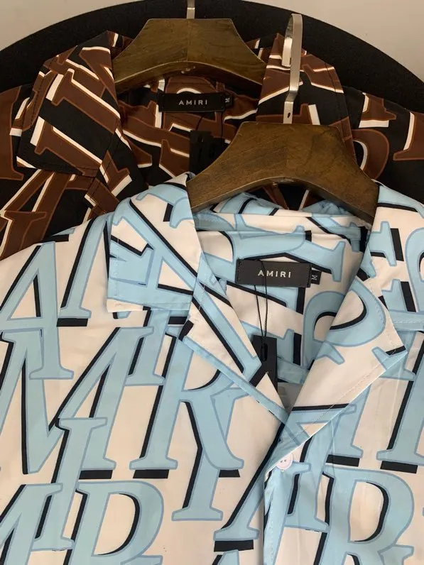 1089 P146 2025 new short-sleeved shirt AMIRI shirt S. M. L. XL