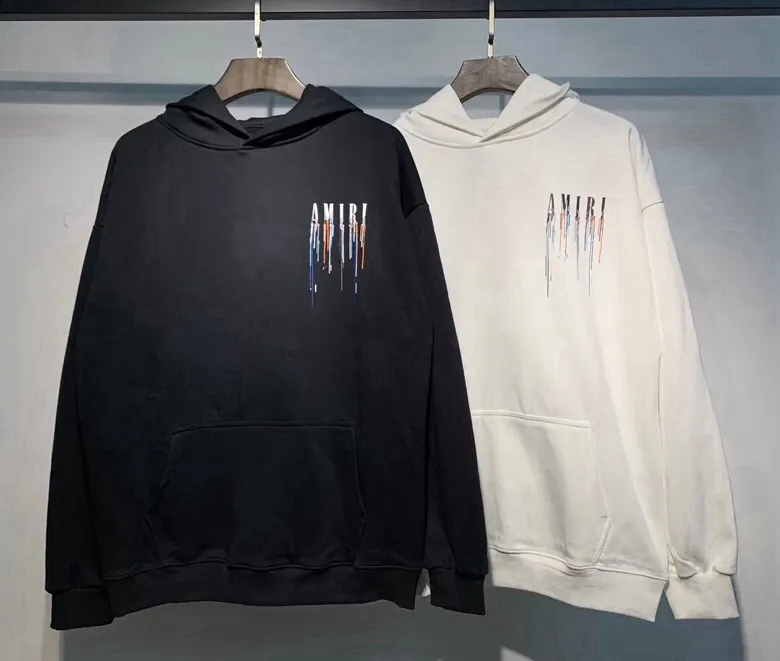 869 model P230 AMIRI real shot, sweatshirt white, black hanging shot S. M. L. XL