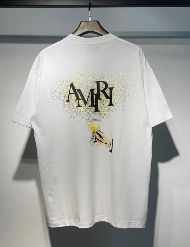 684 model P120 AMIRI real shot black white hanging shot S. M. L. XL