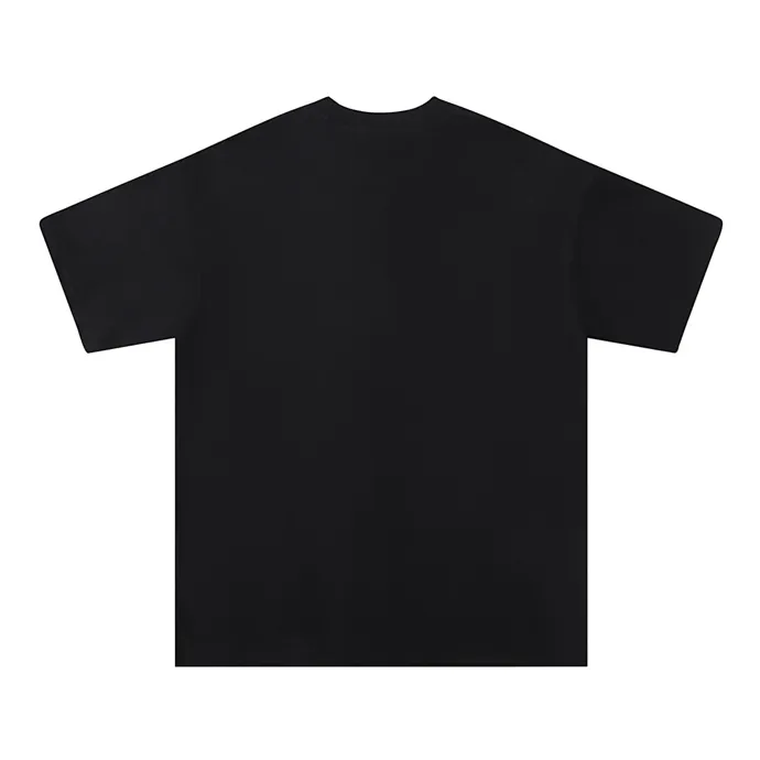 Style number: 714 P126 Fabric: 260g double yarn AMIRI 2025 spring and summer new logo round neck T-shirt high street men and women loose classic letter splash black short sleeves Color: black. White Size: S M L XL