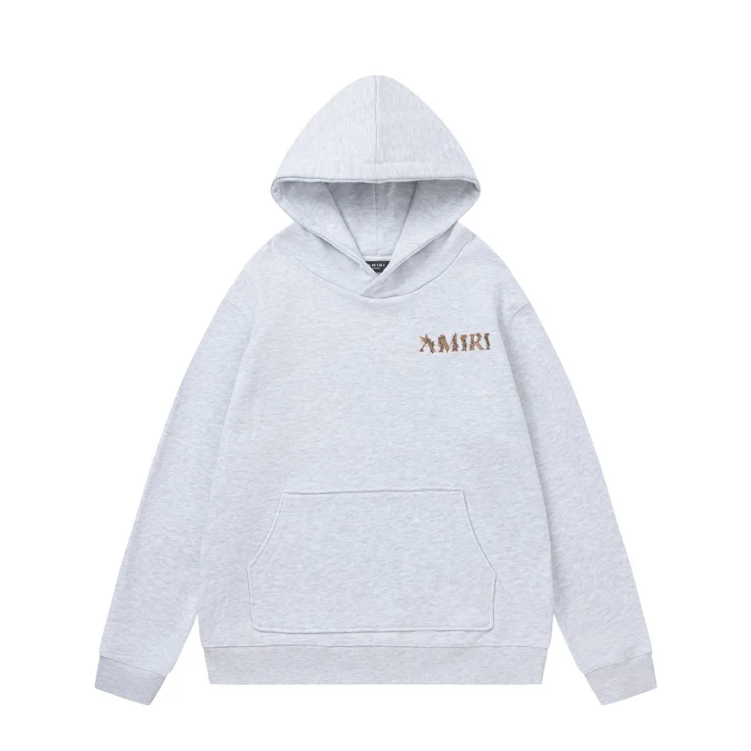 7168#P310AMIRI lace embroidery LOGO, color: black, floral gray white, size: S M L XL