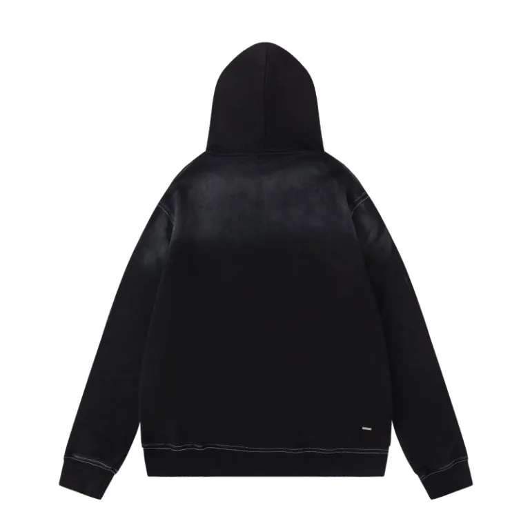 P354 7201#AMIRI pocket embroidery washed LOGO, color: black, size: S M L XL