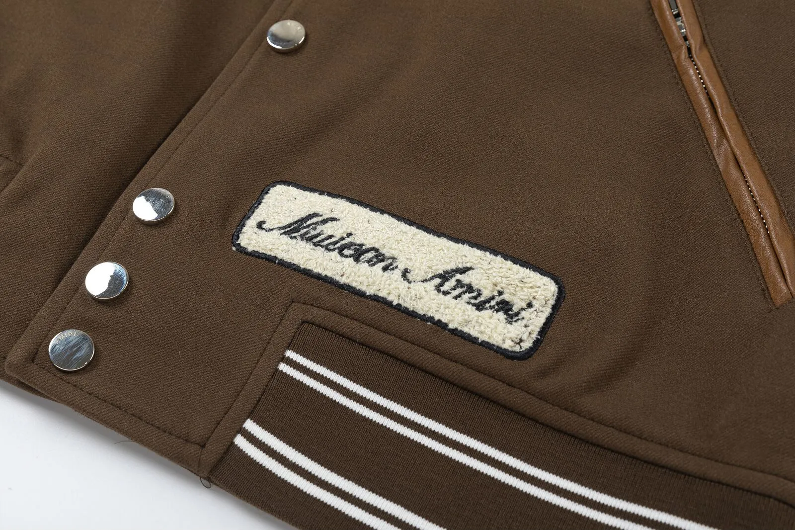 7161#P490AMIRI Eagle embroidery LOGO. Color: black, brown. Size: S M L XL