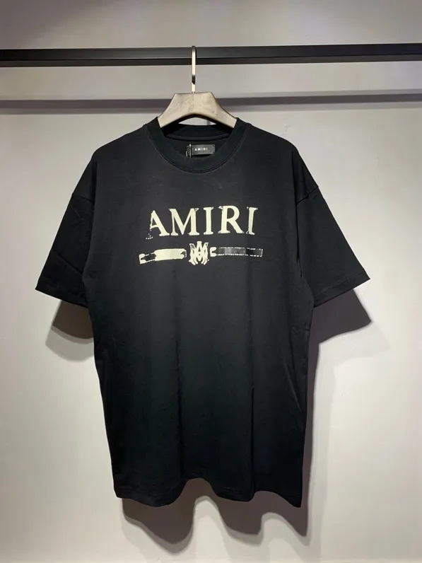 Model 654 P114 AMIRI real shot black hanging shot S. M. L. XL