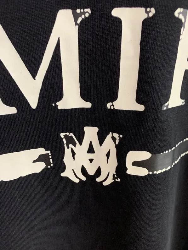Model 654 P114 AMIRI real shot black hanging shot S. M. L. XL
