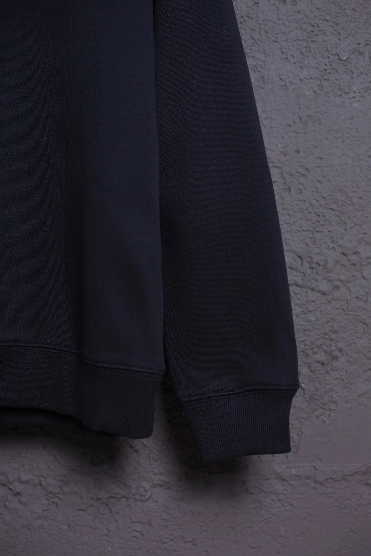 P146 AMI 25 autumn and winter new classic little love embroidered pullover sweatshirt, customized 360g pure cotton fabric, high version, new main wheat, washed wheat, same style for men and women, color: black, size: S-XL