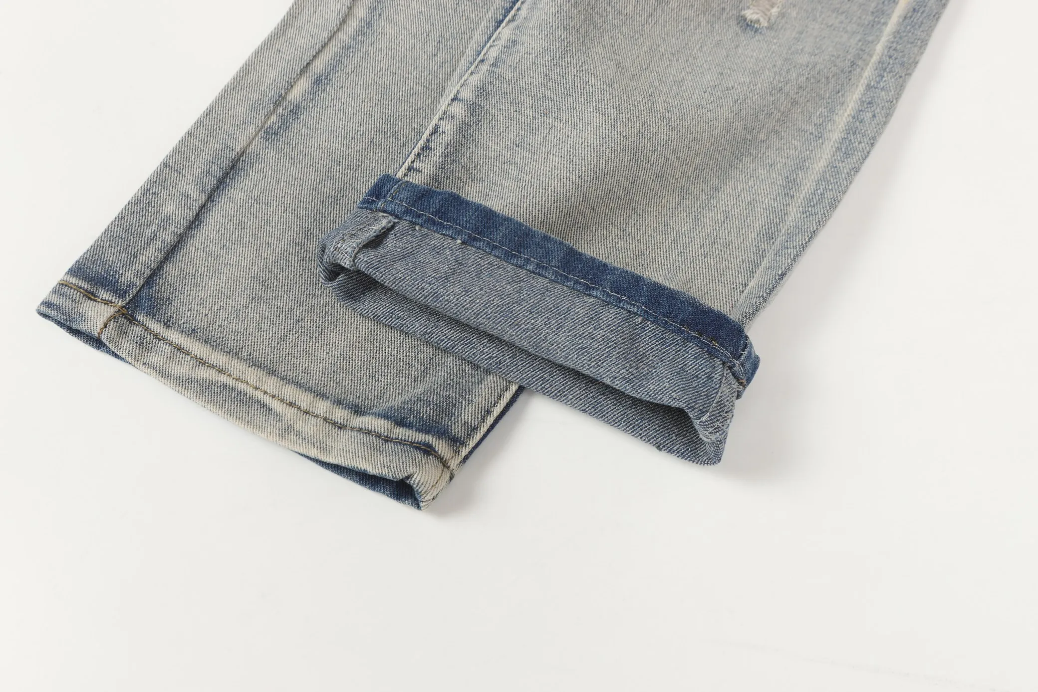 P270 Amiri blood and tears high street ripped embroidered washed jeans Color: Picture color Code number: 28-36